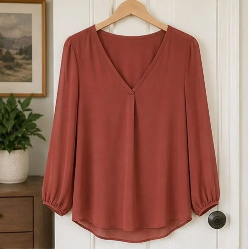 Rust Cami Blouse - Picture 1 of 6